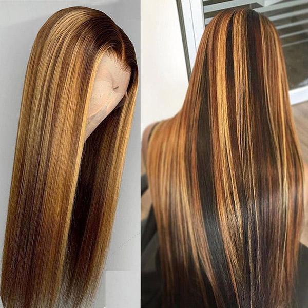 Loki Wig 4X4 Lace Closure Wig Straight 150% Piano P 4/27