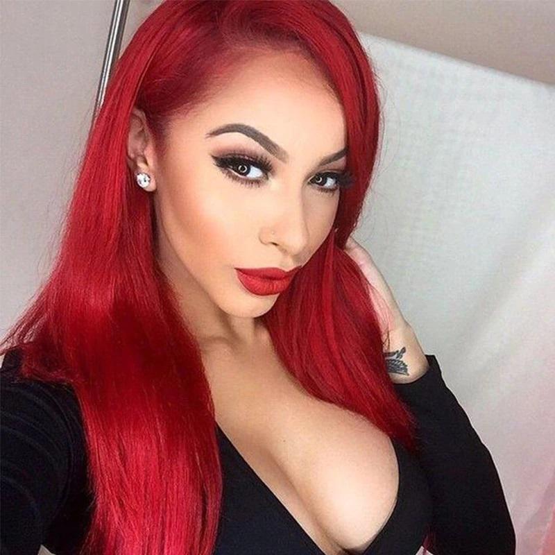 Loki Wig 13X4 Lace Front wig Straight 180% Density#Colored Hair