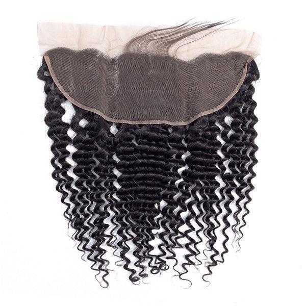 Loki Wig Remy Hair 3 Bundles with 13x4 Frontal Deep Wave 150%