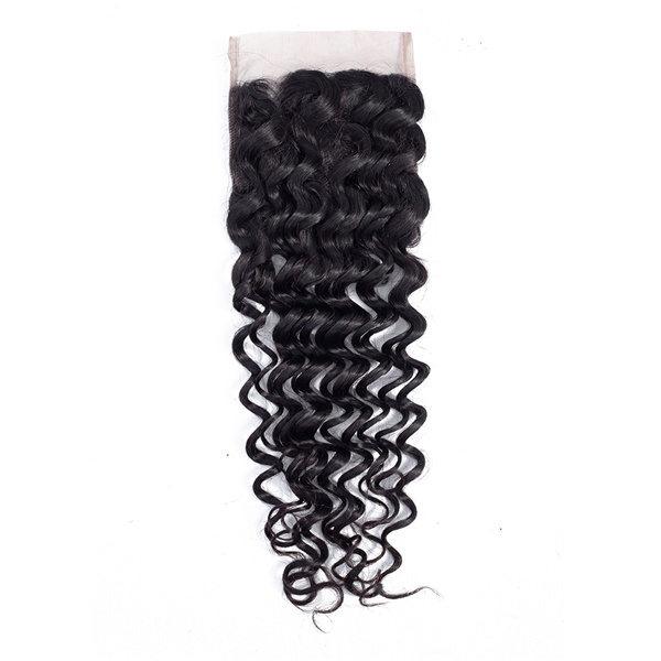 Loki Wig Remy Hair 3 Bundles with 4x4 Closure Deep Wave 150%