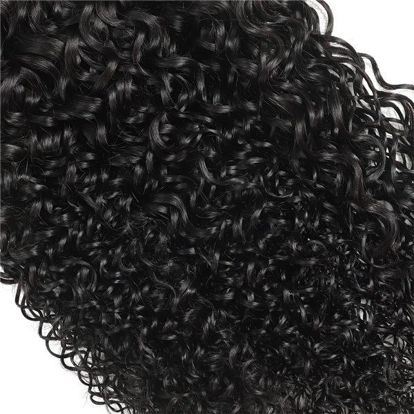 Loki Wig Remy Hair 3 Bundles with 4x4 Closure Water Wave 150%