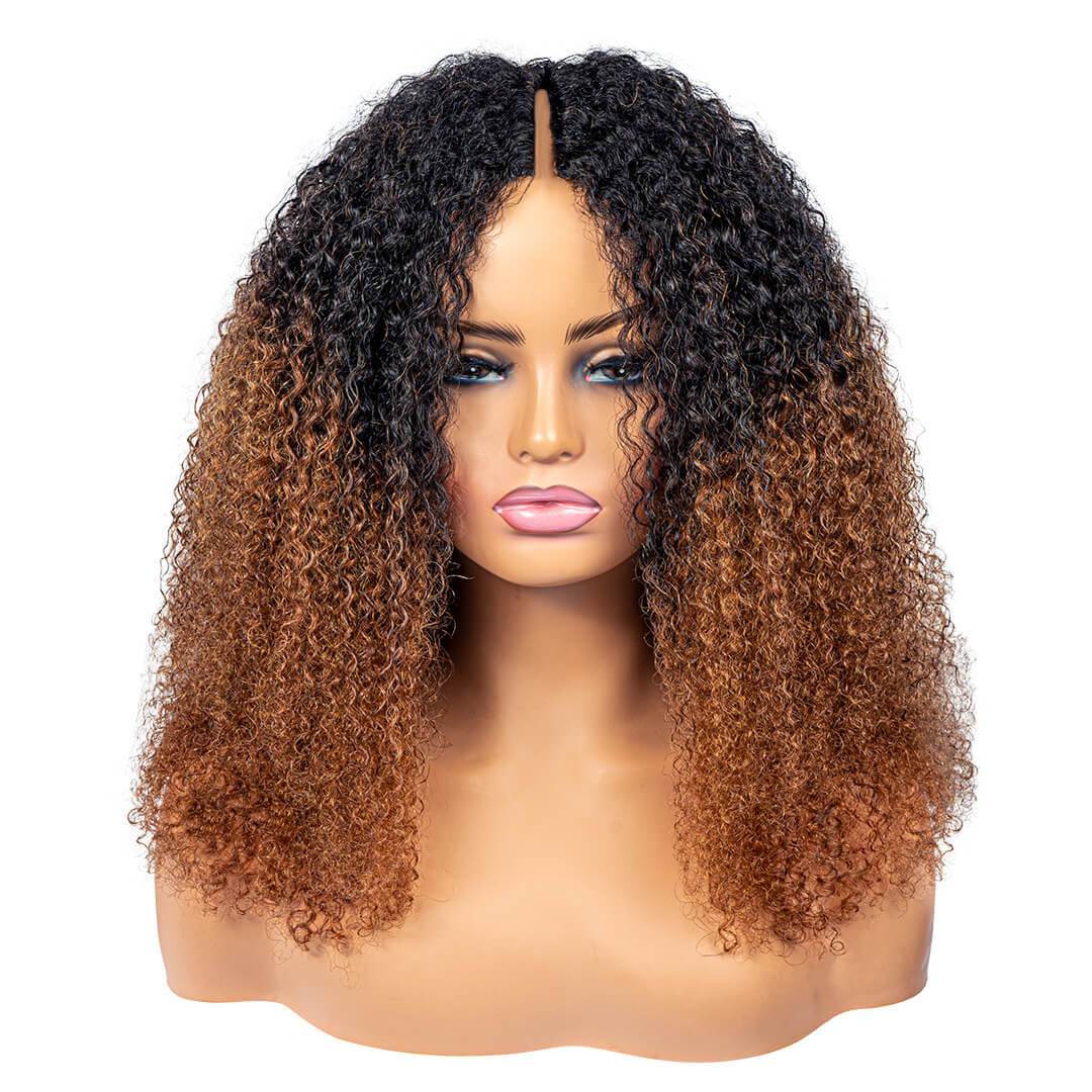 Wig Beginner Friendly No Leave Out I Part Curly Wig