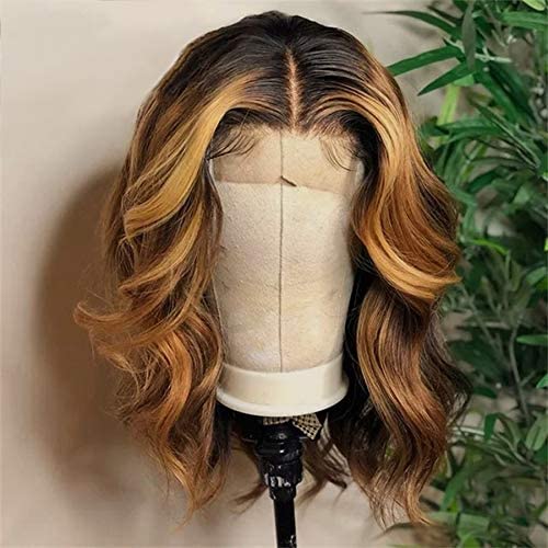 13X6 Highlight Lace Front Human Hair Wig