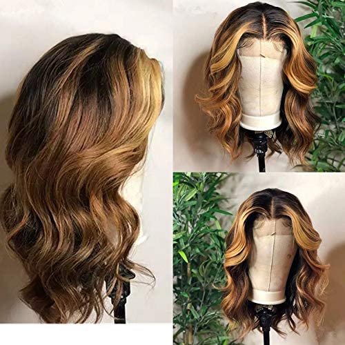 13X6 Highlight Lace Front Human Hair Wig