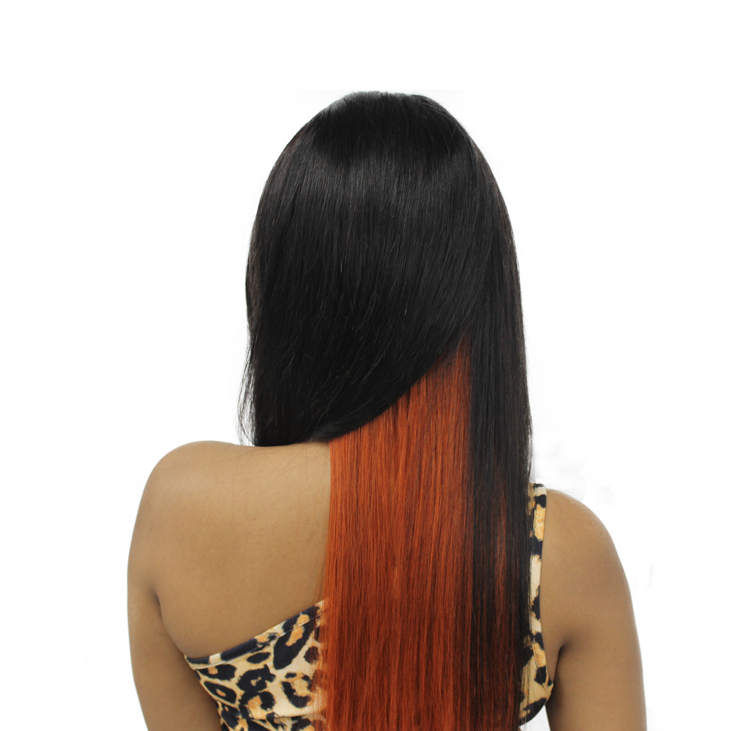 Loki Wig Orange Charm Highlight Straight Hair Lace Front Human Hair Wig