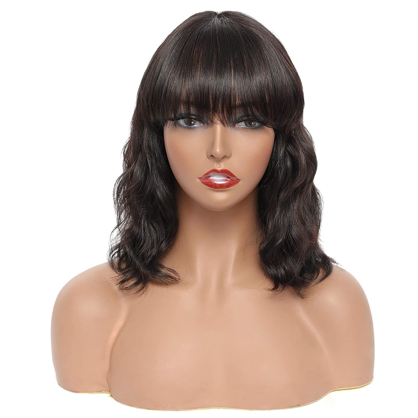 Human Hair 150% Density Wavy Bob Wigs