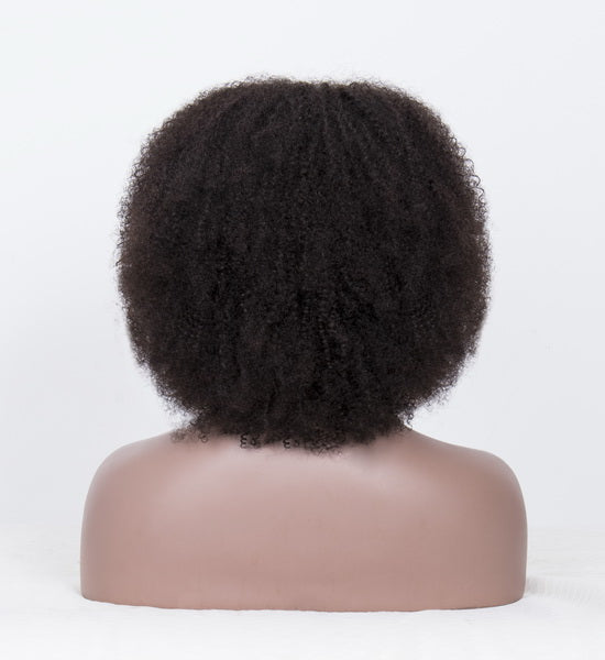 14" Kinky Curly Machine Made Wig