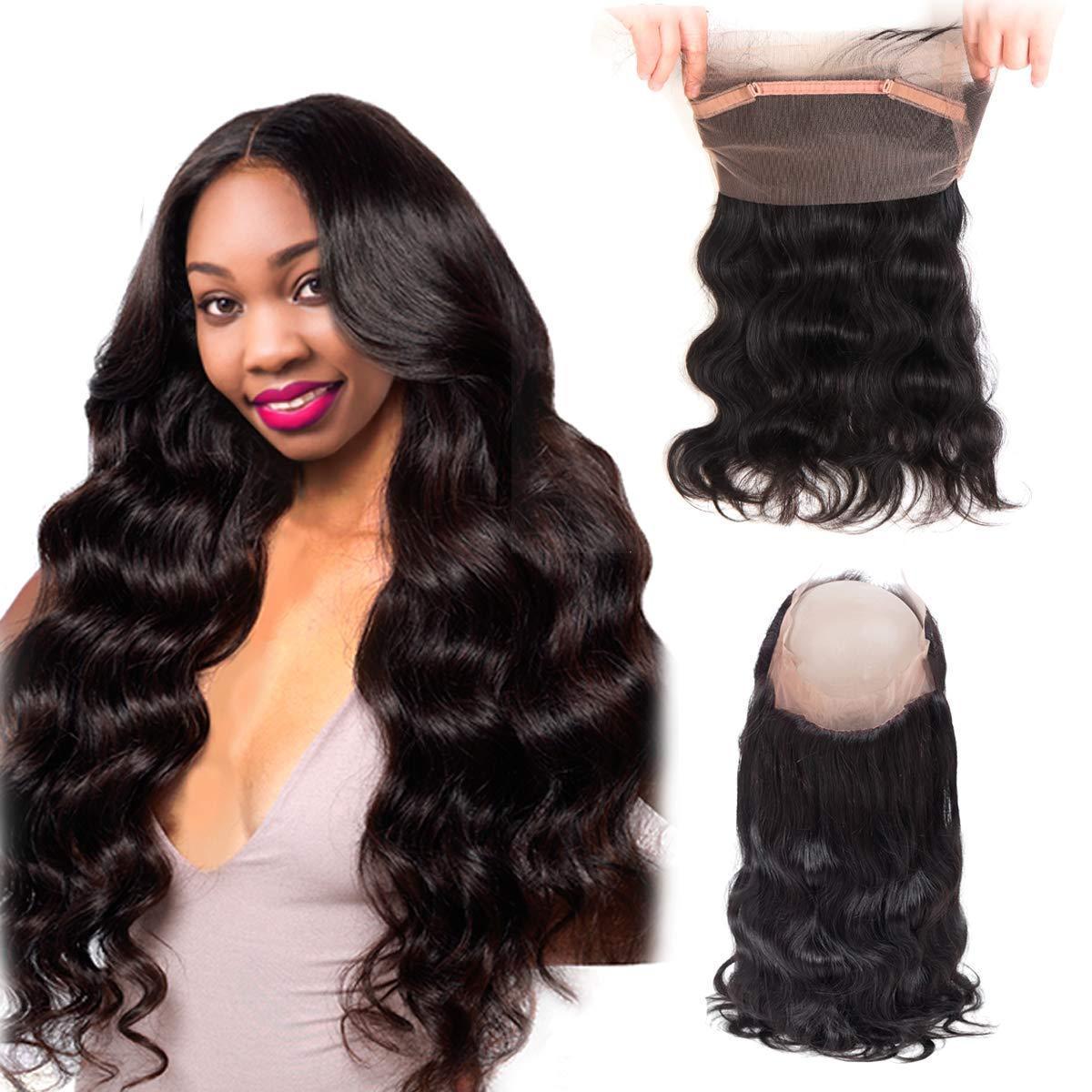 fashionforeverhair Closure Body Wave 100% Human Grade 9A Remy Hair 360 Frontal