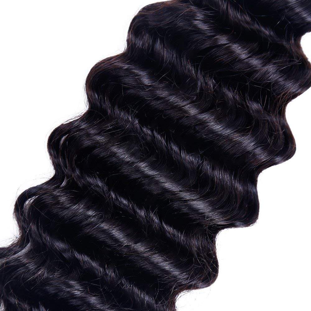 Loki Wig deep wave 9A Remy Hair Bundles Deep Wave