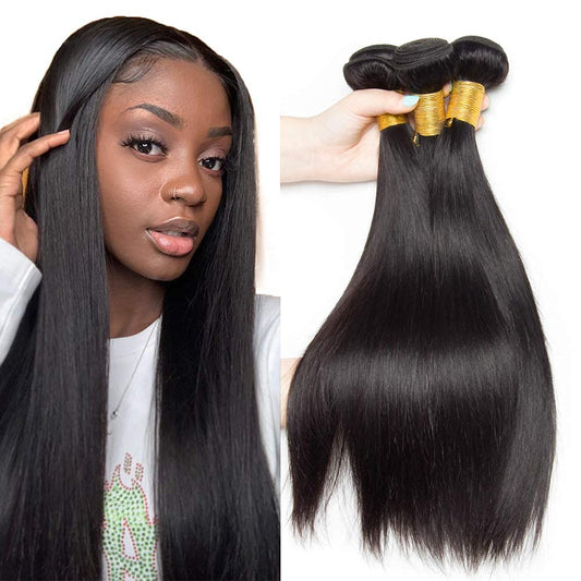 Loki Wig straight 9A Remy Hair 3 Bundles Straight Hair