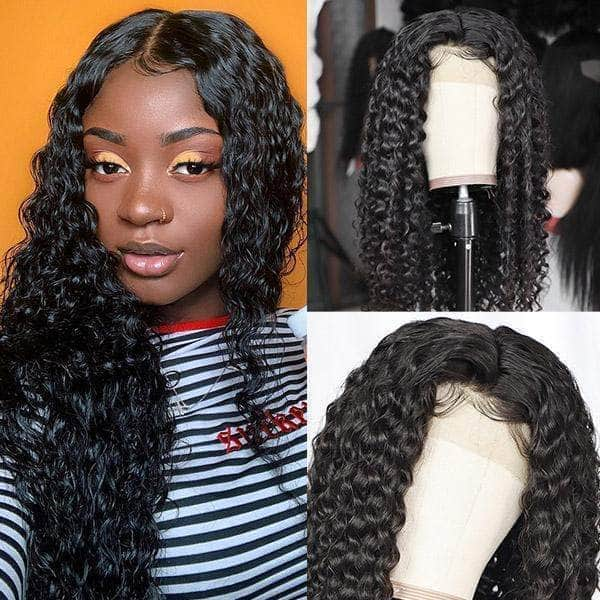 Loki Wig 13*6 Deep Wave Hair Transparent Lace Human Hair Wig 180% Density