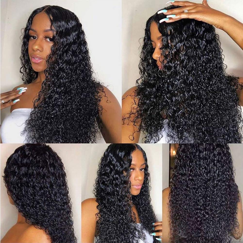 Loki Wig 13X4  Lace Front Wig Kinky Curly 180% Density#1B