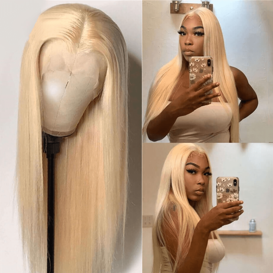 Loki Wig 13X4 Lace Front wig Straight 180% Density#613 Blonde