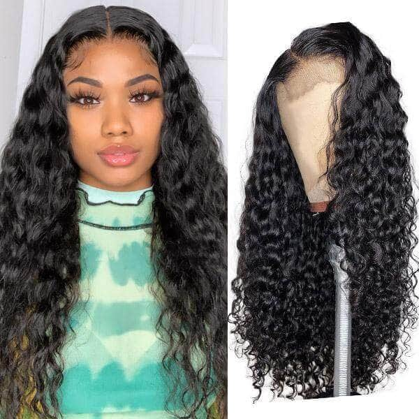 Loki Wig 13X6 Lace Front wig Deep Wave 180%#1B