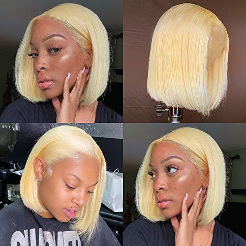 Loki Wig Bob wig Straight 180% Density#613 Blonde