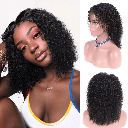 Loki Wig Brazilian Virgin Remy Human Hair Curly Bob Lace Front Wigs