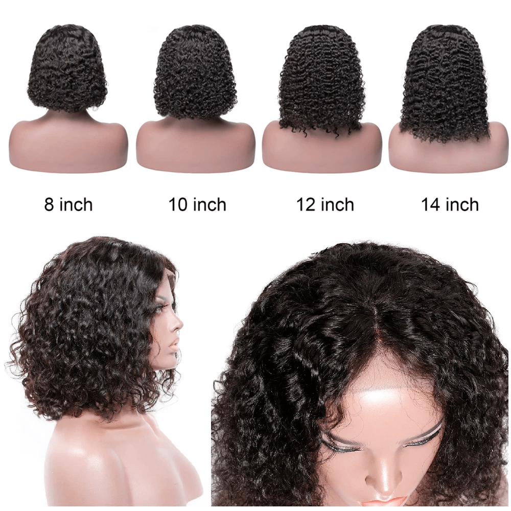 Loki Wig Brazilian Virgin Remy Human Hair Curly Bob Lace Front Wigs