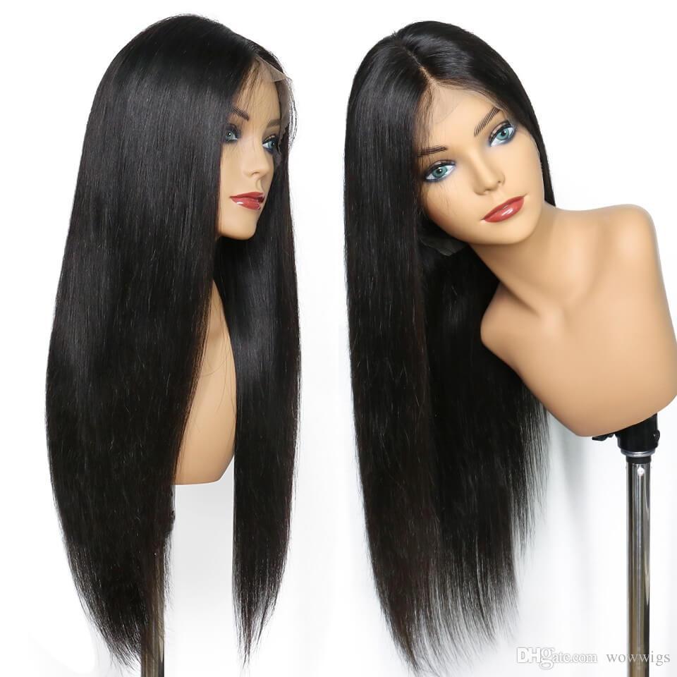 Loki Wig Full Lace  Wig Straight 210% Density#1B