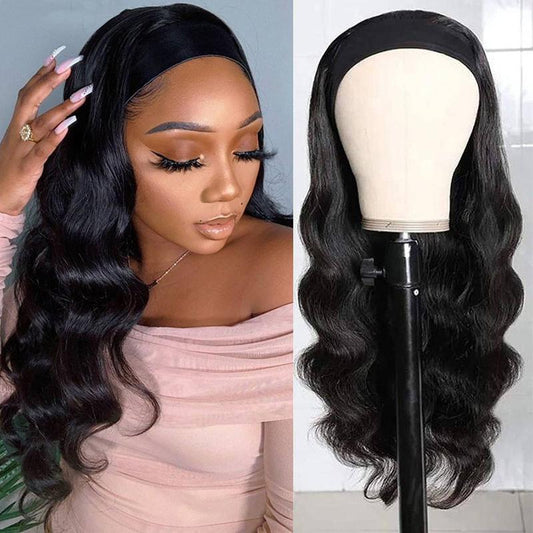 Women Headband Body Wave Wig Wear