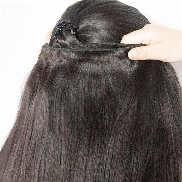 Loki Wig 9A Brazilian Virgin Hair Straight Human Hair 1 Bundle