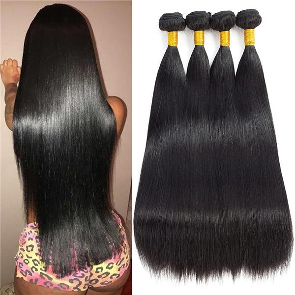 Loki Wig Remy Hair 4 Bundles with 4x4 Closure Straight 150%