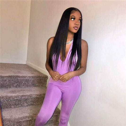 Loki Wig Remy Hair 3 Bundles with 4x4 Closure Straight 150%